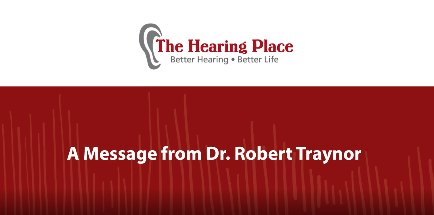 a message from dr. robert traynor